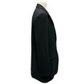 Load image into Gallery viewer, Michael Kors Collection Black Satin Collar Crepe Tuxedo Jacket
