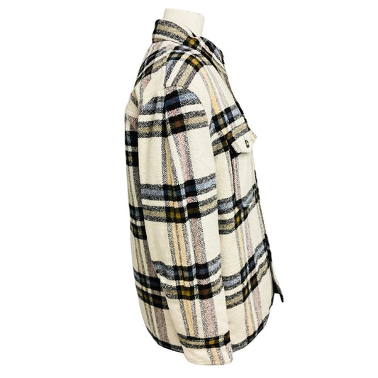 Isabel Marant Etoile Ecru Ervey Checked Padded Jacket