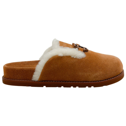 Simkhai Chestnut Suede Shealing Mila Clogs