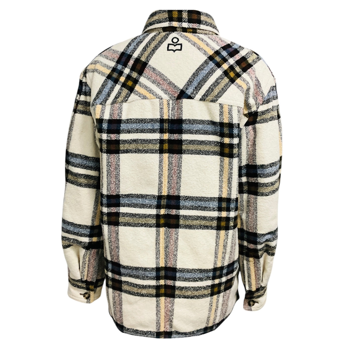 Isabel Marant Etoile Ecru Ervey Checked Padded Jacket