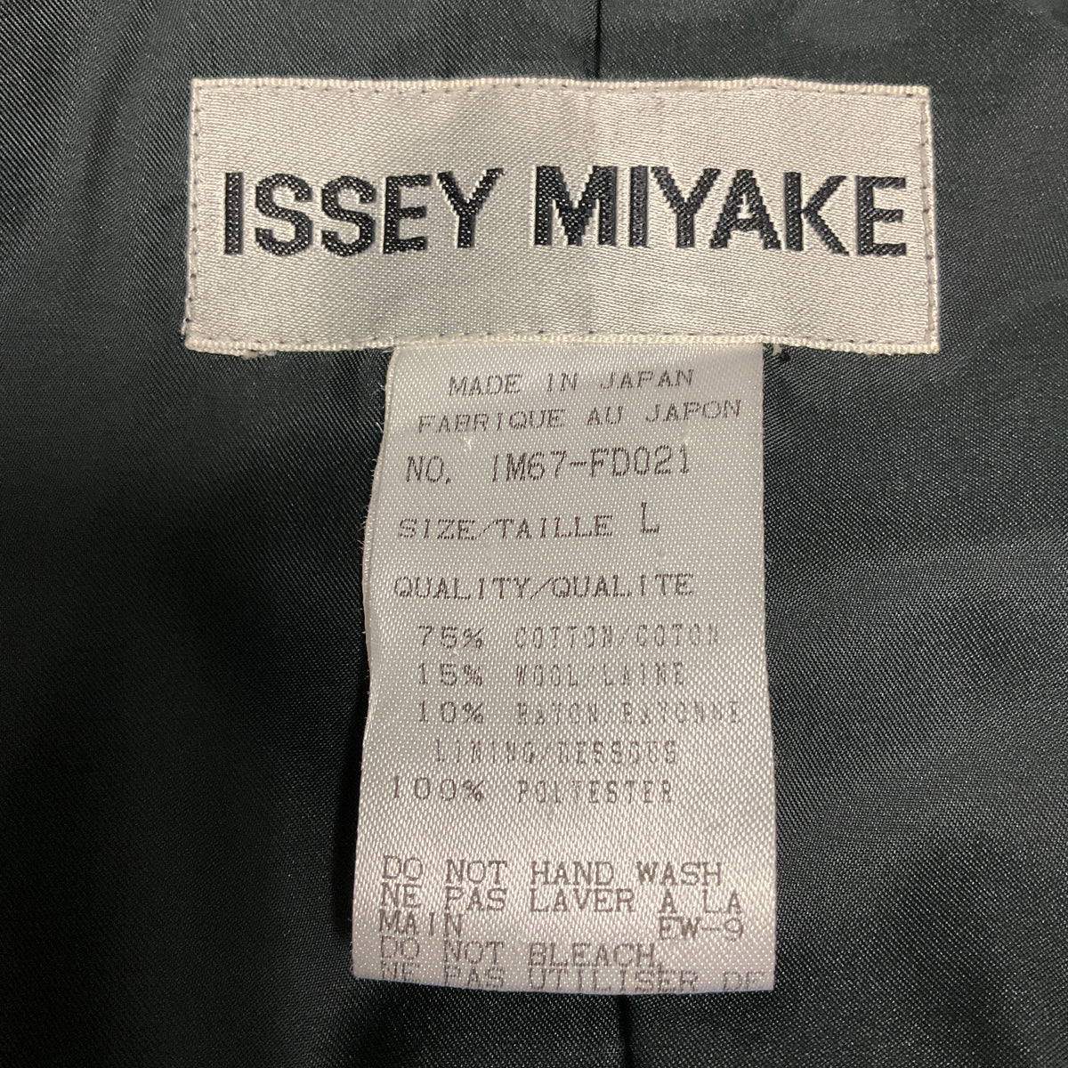 Issey Miyake Black Textured Two Button Blazer Jacket