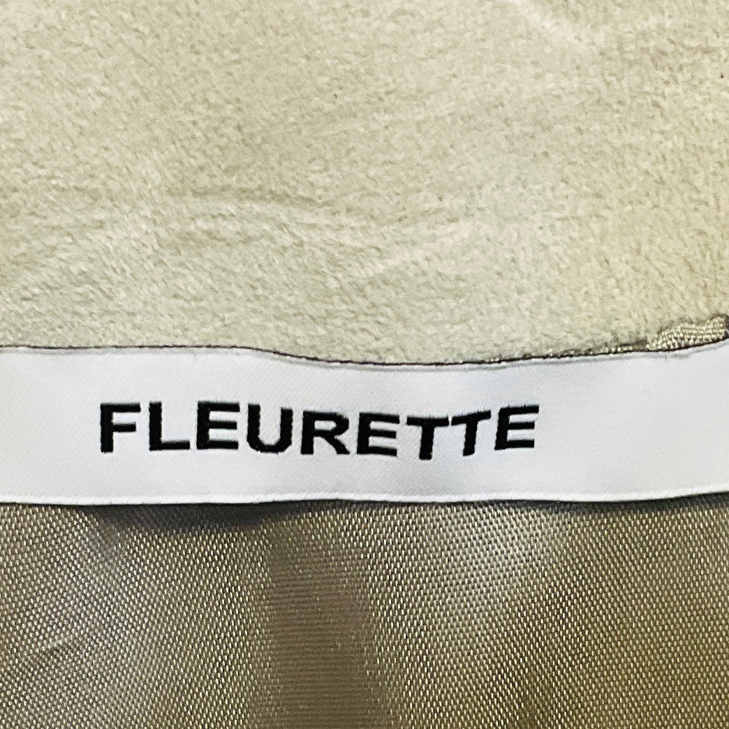 Fleurette Fawn Fringed Suede Leather Jacket