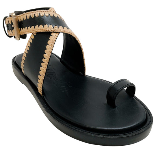 3.1 Phillip Lim Black / Natural Naya Ankle Wrap Sandals
