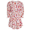 Load image into Gallery viewer, IRO White / Red Multi Showoff Smocked Floral Mini Dress
