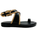 Load image into Gallery viewer, 3.1 Phillip Lim Black / Natural Naya Ankle Wrap Sandals
