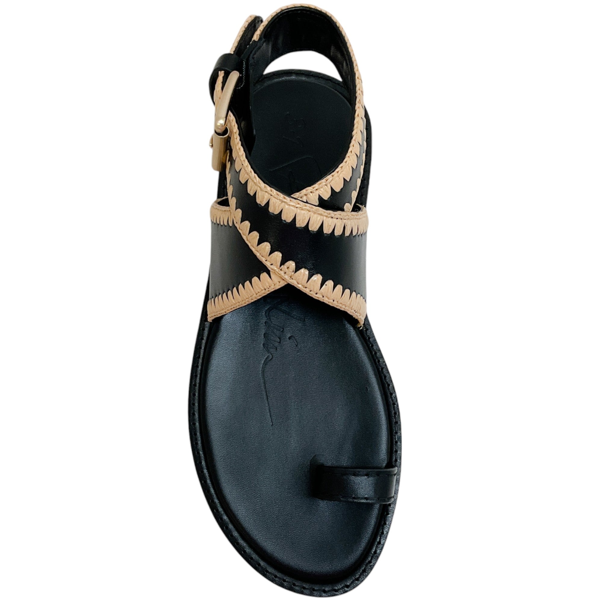 3.1 Phillip Lim Black / Natural Naya Ankle Wrap Sandals