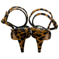 Load image into Gallery viewer, Casadei Cheeta Print Peep Toe Ankle Strap Malesia Pumps
