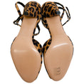 Load image into Gallery viewer, Casadei Cheeta Print Peep Toe Ankle Strap Malesia Pumps
