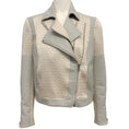 Load image into Gallery viewer, Helmut Lang Grey Mixed Leather Moto Jacket

