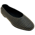Load image into Gallery viewer, Simkhai Black Leather Eden Flats with Gold Studs

