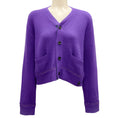 Load image into Gallery viewer, Sacai Purple Cashmere Knit Cardigan Sweater
