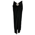 Load image into Gallery viewer, Paco Rabanne Black Crystal Embellished Draped Jersey Maxi Skirt
