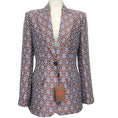 Load image into Gallery viewer, Etro Brown / Blue Abstract Floral Jacquard Blazer

