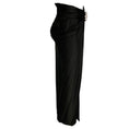 Load image into Gallery viewer, Paco Rabanne Black Crystal Embellished Draped Jersey Maxi Skirt
