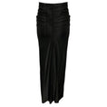 Load image into Gallery viewer, Paco Rabanne Black Crystal Embellished Draped Jersey Maxi Skirt

