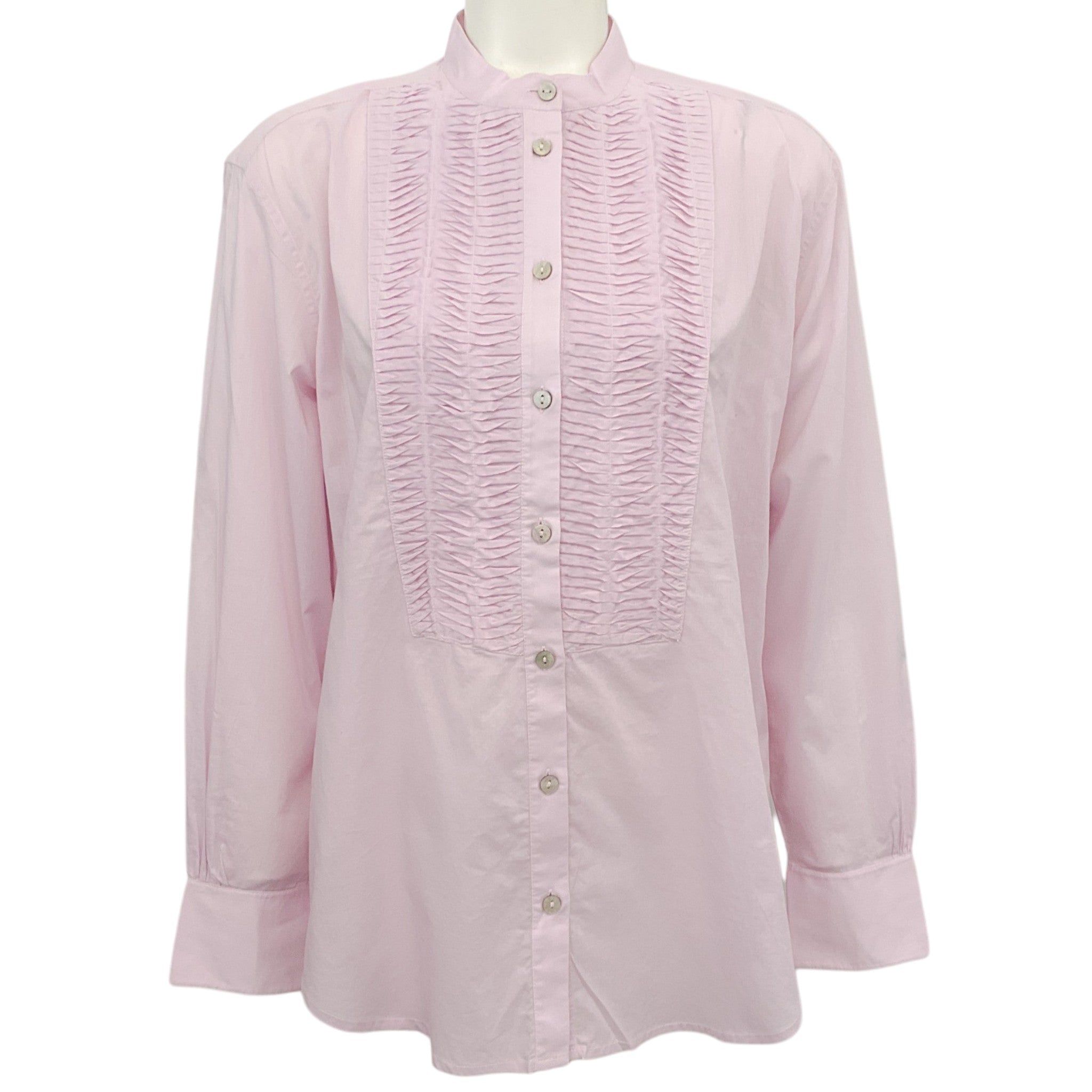Figue Lilac Cotton Nathan Pleat Front Blouse
