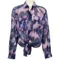 Load image into Gallery viewer, Isabel Marant Etoile Purple Multi Nath Tie Front Blouse
