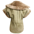 Load image into Gallery viewer, Fleurette Taupe Suede and Shearling Vest with Belt
