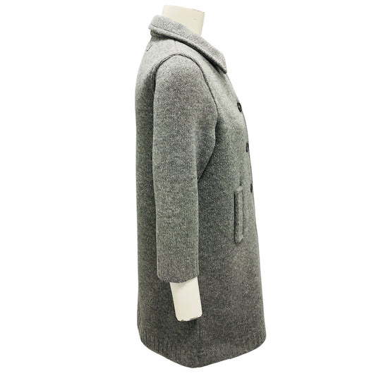 Miu Miu Grey Wool Knit Cardigan Jacket