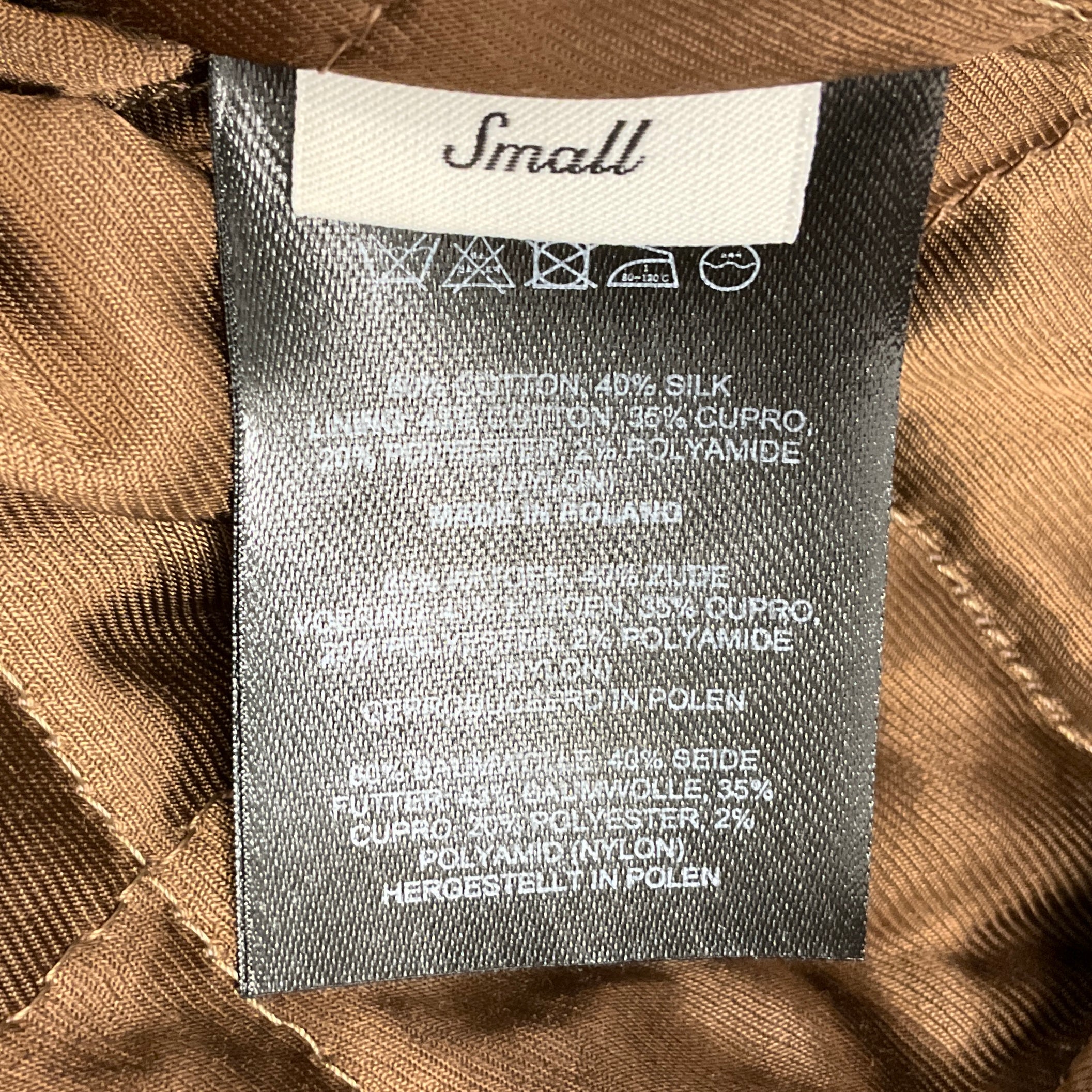 Dries Van Noten Brown / Pink / Blue Brush Strokes Quilted Satin Jacket