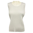 Load image into Gallery viewer, Pleats Please by Issey Miyake Light Grey Pleated Sleeveless Top
