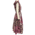 Load image into Gallery viewer, Ulla Johnson Pink / Black Cotton Asis Midi Dress
