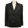 Load image into Gallery viewer, Nili Lotan Black Tailored Three Button Wool Jacket
