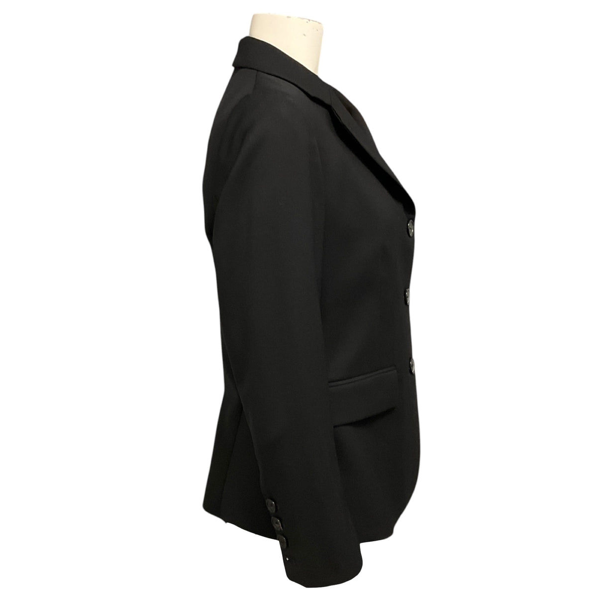 Nili Lotan Black Tailored Three Button Wool Jacket