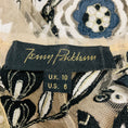 Load image into Gallery viewer, Jenny Packham Nude / Black / White Floral Embroidered Mesh Tulle Top
