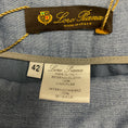 Load image into Gallery viewer, Loro Piana Blue Linen Flax Mercurio Pearl Pants
