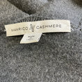 Load image into Gallery viewer, Manrico Cashmere Grey / Black Leather Trimmed Cashmere Knit Cardigan Sweater
