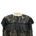 Load image into Gallery viewer, Chanel Black Pleated Detail Long Sleeved Lace Blouse
