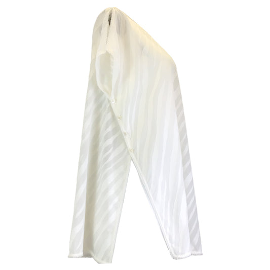 Akris White Short Sleeved Cotton Tunic Top