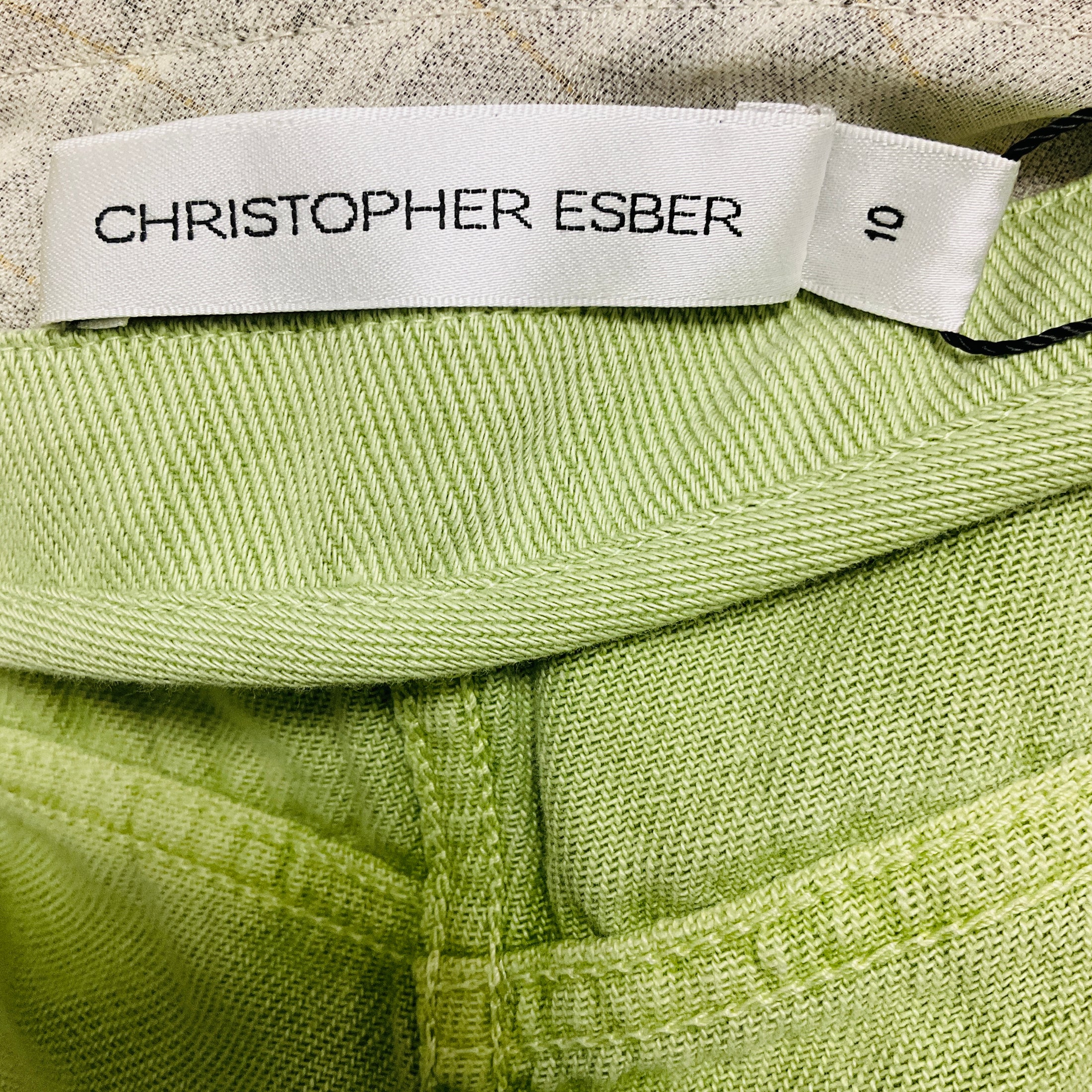Christopher Esber Pistachio Deconstruct Denim Jean