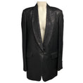 Load image into Gallery viewer, Dries Van Noten Black Metallic Shimmer Lurex Jacquard Blazer Jacket
