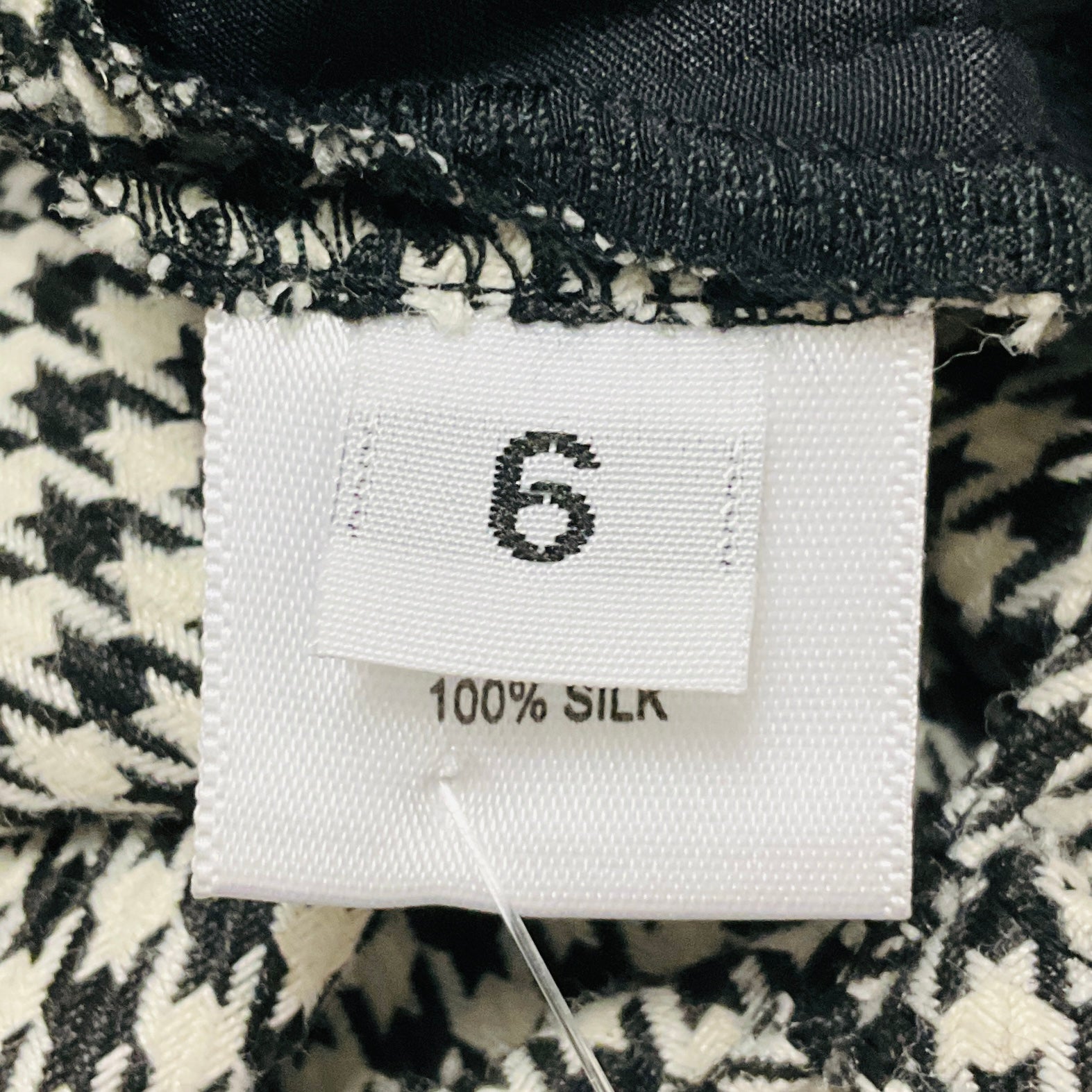 Prabal Gurung Black / White Houndstooth Pants with Belt