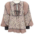 Load image into Gallery viewer, Ulla Johnson Cream / Purple Colette Blouse
