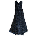 Load image into Gallery viewer, Carolina Herrera Navy Blue Embellished Strapless Gown / Formal Dress
