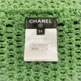 Load image into Gallery viewer, Chanel Green Cotton Crochet Cardigan Sweater
