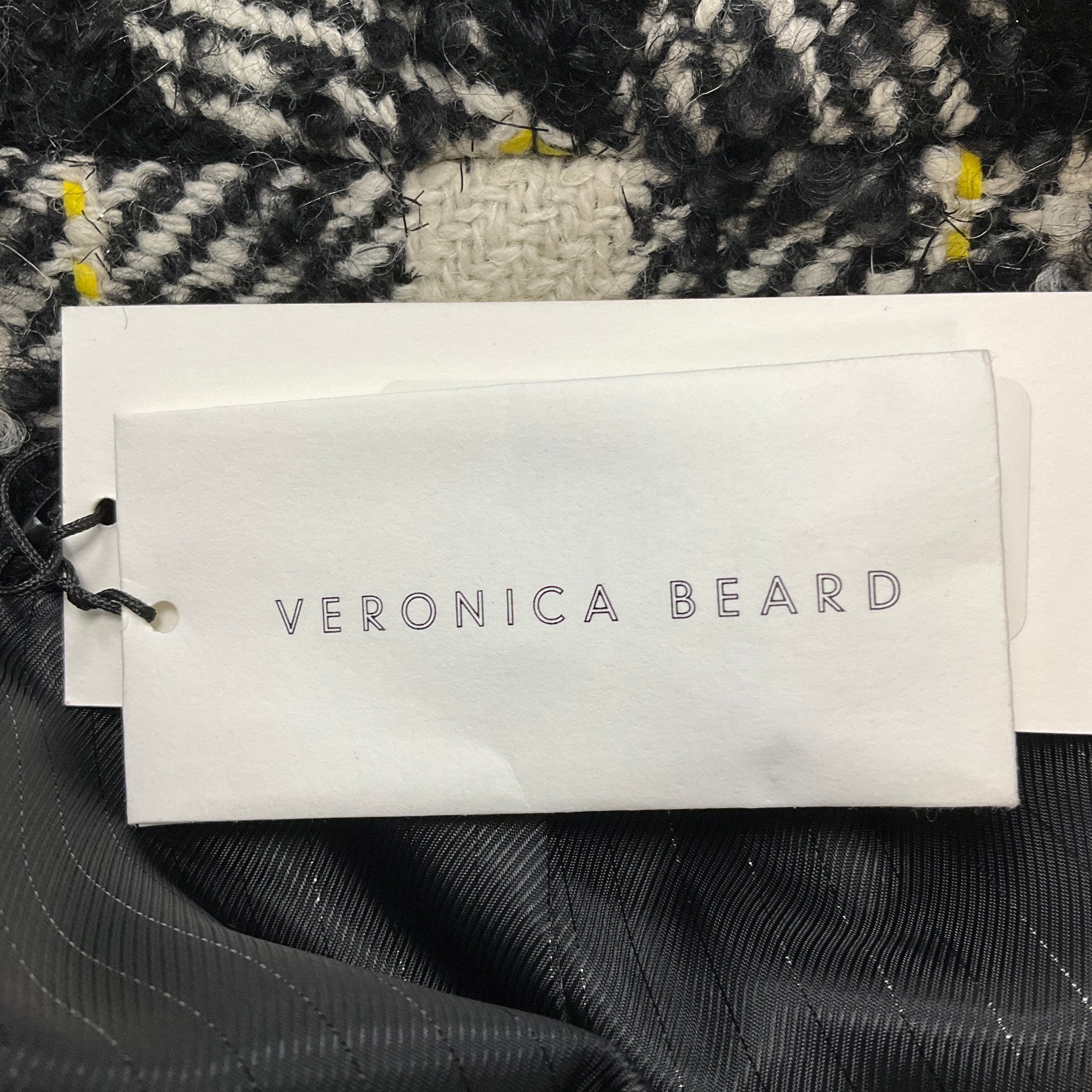 Veronica Beard Black Multi Crispin Coat