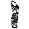 Load image into Gallery viewer, Balmain Black / White Newspaper Print Knit Dress
