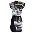 Load image into Gallery viewer, Balmain Black / White Newspaper Print Knit Dress
