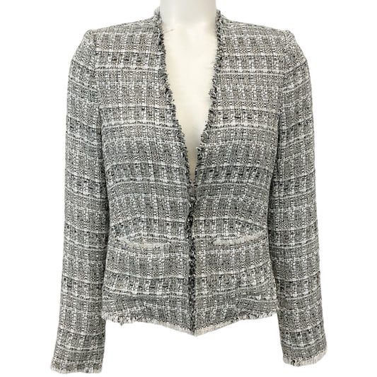 L'Agence Grey Tweed Adette Jacket
