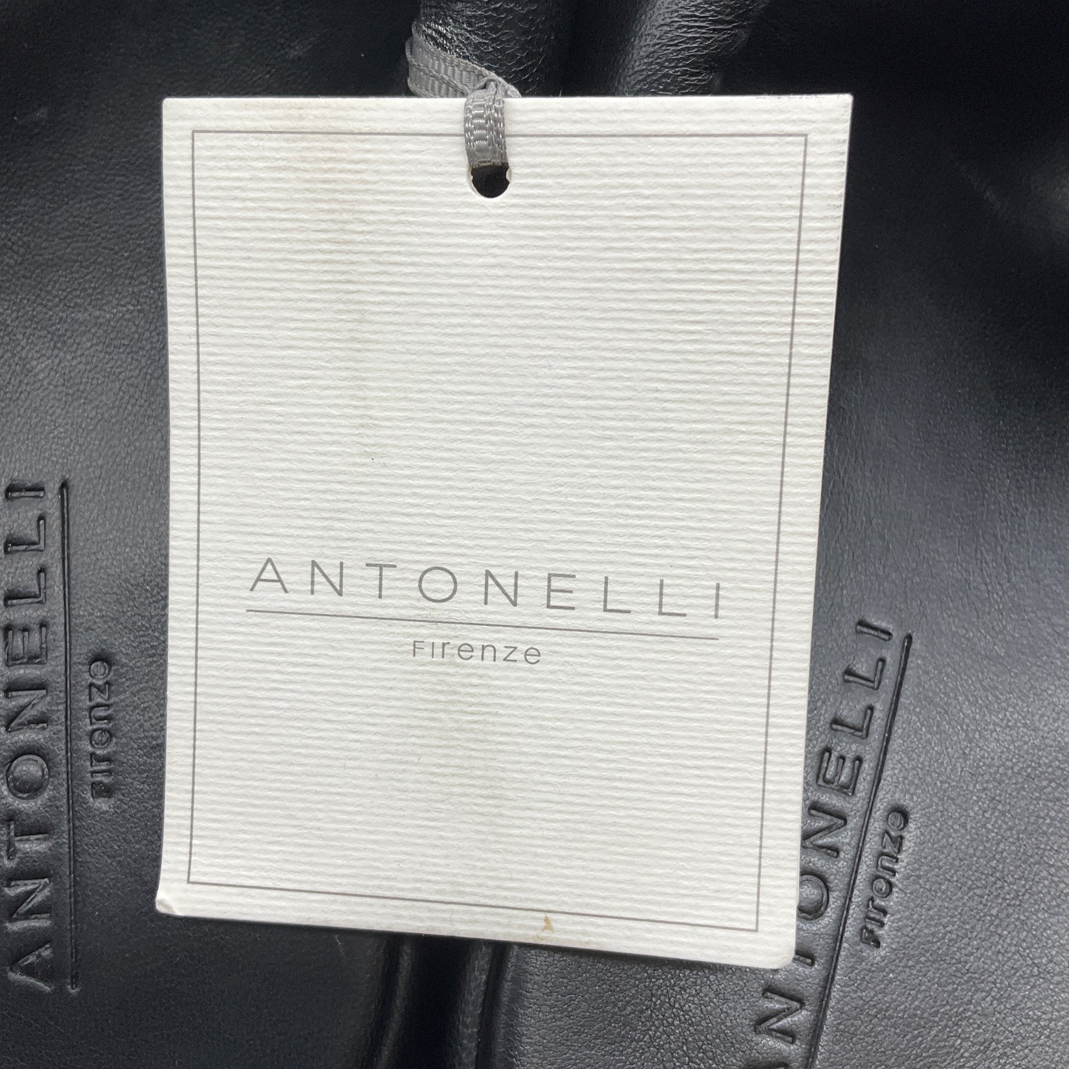 Antonelli Firenze Black Lambskin Leather Cross Strap Platform Slide Sandals