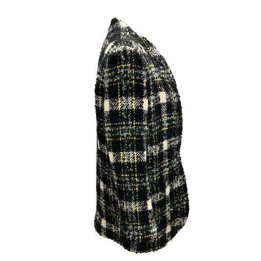 Veronica Beard Black Multi Crispin Coat