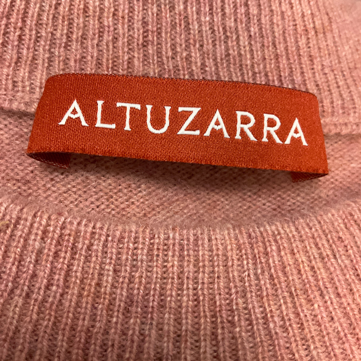 Altuzarra Blush Pink Long Sleeved Cashmere Knit Pullover Sweater