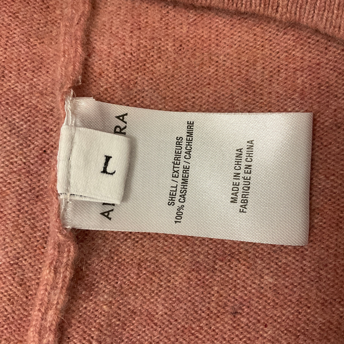 Altuzarra Blush Pink Long Sleeved Cashmere Knit Pullover Sweater