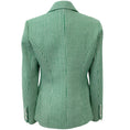 Load image into Gallery viewer, L'Agence Green / White Houndstooth Kenzie Blazer
