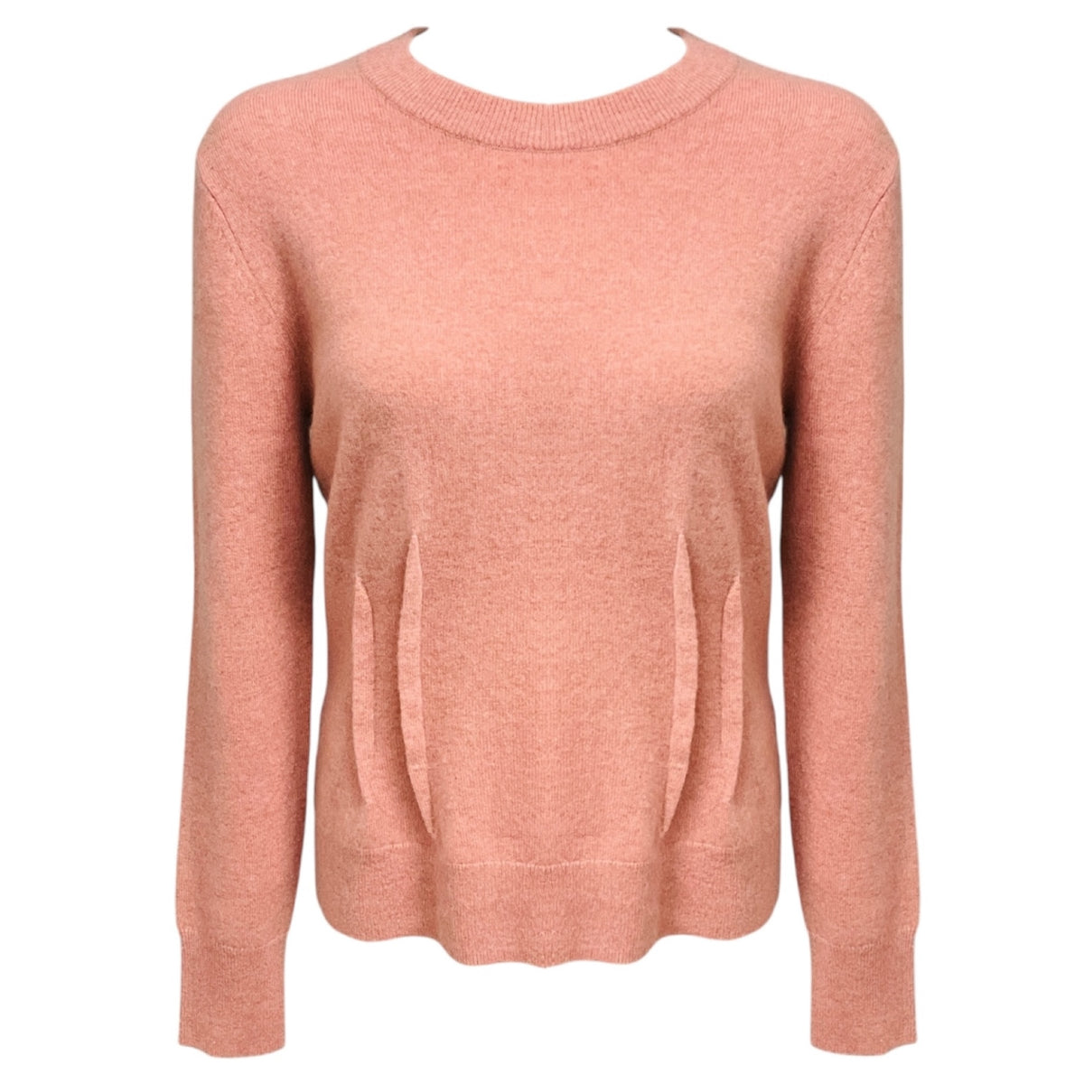 Altuzarra Blush Pink Long Sleeved Cashmere Knit Pullover Sweater