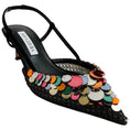 Load image into Gallery viewer, Aquazzura Black Suede / Metal Wed Can Can 50 Pumps

